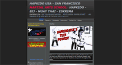 Desktop Screenshot of hapkidousa.com