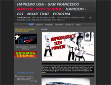 Tablet Screenshot of hapkidousa.com